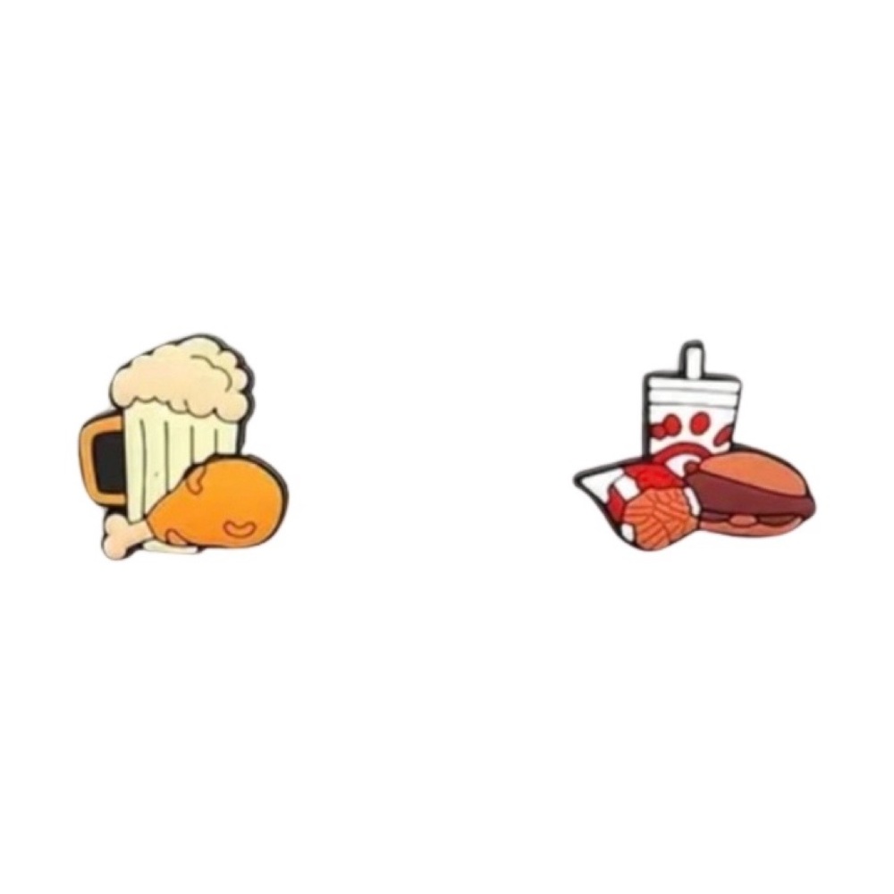 Chick-fil-A Jibbits, Set of 2, Crocs, Nuggets, Beer, Chicken